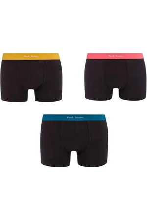 Paul Smith Bielizna, Mężczyzna, Wielobarwność, S, Bawełna, Logo Waistband Trunks 3-Pack
