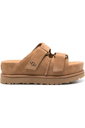 UGG Buty, Kobieta, brązowy, 37 EU, Zamsz, Goldenstar Hi Slide Płaskie Buty
