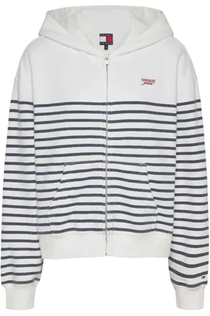 Tommy Hilfiger Bluzy, Kobieta, Wielobarwność, XS, Bawełna, Minimalistyczna bluza z kapturem