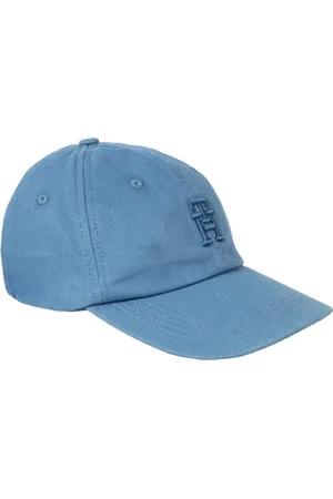 Tommy Hilfiger Akcesoria, Mężczyzna, Niebieski, ONE SIZE, Bawełna, Stylowa czapka z logo