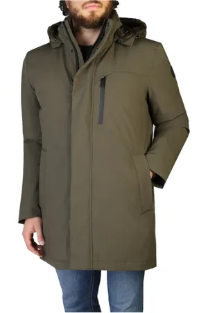 Woolrich Kurtki, Mężczyzna, Zielony, S, Poliester, Kurtka Bomberka Stretch Mountain