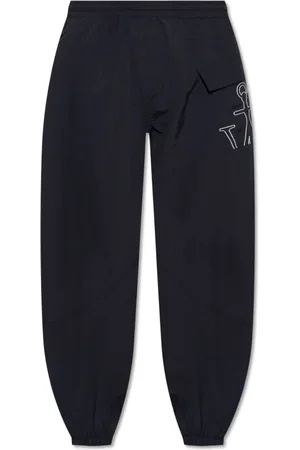 J.W.Anderson Spodnie, Mężczyzna, Czarny, M, Nylon, Twisted Joggers