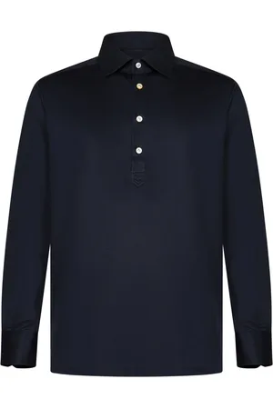 Kiton Koszulki, Mężczyzna, Niebieski, XL, Bawełna, Niebieska koszulka polo z bawełny