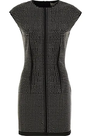 Sportmax Sukienki, Kobieta, Czarny, S, Poliester, Elegancka Sukienka dla Kobiet