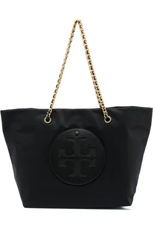 Tory Burch Torebki, Kobieta, Czarny, ONE SIZE, Nylon, Torba Tote Ella Chain Nylon