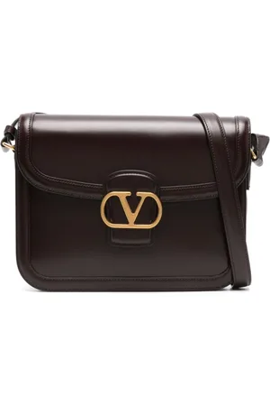 VALENTINO GARAVANI Torebki, Mężczyzna, Czarny, ONE SIZE, Skóra, Torebka na ramię Foldover