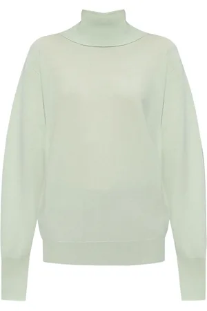 Jil Sander Swetry, Kobieta, Zielony, S, Kaszmir, Sweter z dzianiny casual