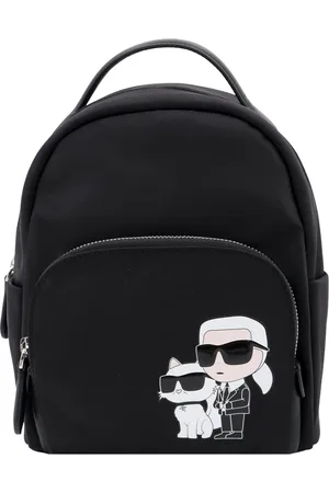 Karl Lagerfeld Torebki, Kobieta, Czarny, ONE SIZE, Skóra, Czarny skórzany plecak worek