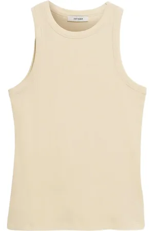 Ivy & Oak Koszulki, Kobieta, Żółty, L, Bawełna, Klara Ann Tank Top