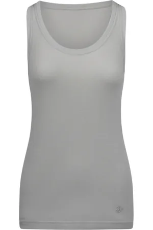 Jil Sander Koszulki, Kobieta, Beżowy, M, Bawełna, Warstwowy Top na Ramiączkach z Bawełny