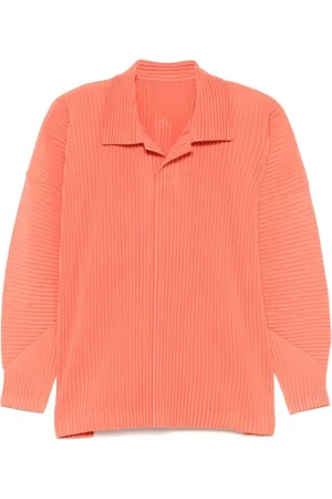 Issey Miyake Koszulki, Mężczyzna, Pomarańczowy, M, Bawełna, Koszulka Polo October