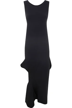 Issey Miyake Sukienki, Kobieta, Czarny, M, Nylon, Emerge Long Dress