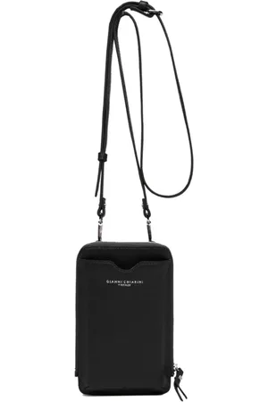 Gianni chiarini Torebki, Kobieta, Czarny, ONE SIZE, Dollar Grain Portfel na Telefon
