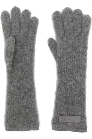 Jacquemus Akcesoria, Kobieta, Szary, ONE SIZE, Wełna, Rękawiczki Les Gants Gros Grain