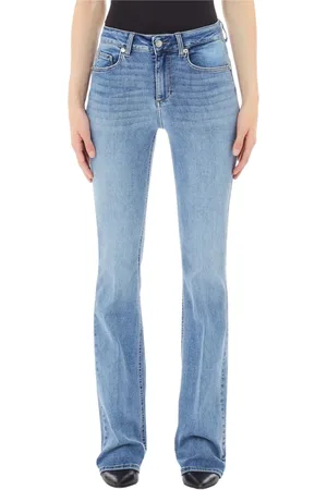 Liu Jo Jeansy, Kobieta, Niebieski, W28, Jeansyy High Waist z raportem B.up