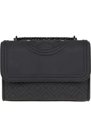 Tory Burch Torebki, Kobieta, Czarny, ONE SIZE, Skóra, Fleming Matte Small Convertible Shoulder Bag