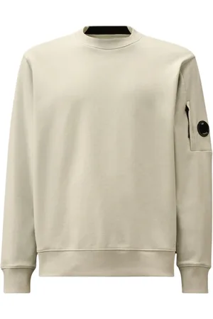 C.P. Company Bluzy, Mężczyzna, Szary, XL, Bluza z okrągłym dekoltem i detalem lisa