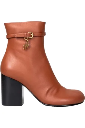 J.W.Anderson Buty, Kobieta, brązowy, 40 EU, Skóra, Botki na obcasie Anchor