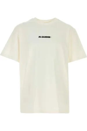 Jil Sander Koszulki, Mężczyzna, Biały, S, Bawełna, Bawełniana biała koszulka