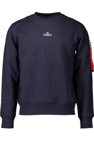Parajumpers Bluzy, Mężczyzna, Niebieski, S, Bawełna, Sabre Basic Sweater