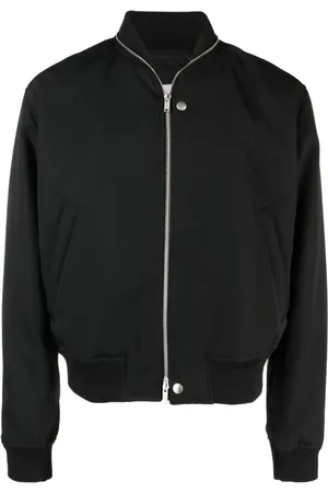 Jil Sander Kurtki, Mężczyzna, Czarny, M, Wełna, Wełniana kurtka bomberka