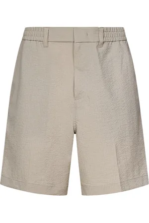 Emporio Armani Szorty, Mężczyzna, Szary, L, Szare Szorty Bermudzkie Seersucker