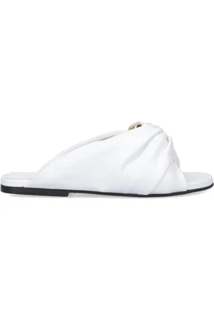 J.W.Anderson Buty, Kobieta, Biały, 36 EU, Skóra, Białe klapki Slider