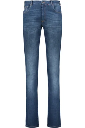 Paul & Shark Jeansy, Mężczyzna, Niebieski, L, Denim, Klasyczne jeansy denimowe z kontrastowymi przeszyciami