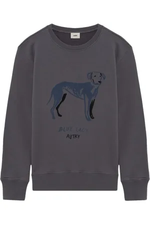 Autry Bluzy, Mężczyzna, Szary, S, Niebieski Sweter Bawełniany Lacey