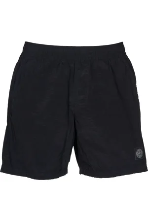 Stone Island Szorty, Mężczyzna, Czarny, L, Nylon, Nylonowe Szorty Kąpielowe Metal