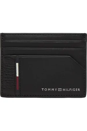 Tommy Hilfiger Akcesoria, Mężczyzna, Czarny, ONE SIZE, Skóra, Casual Card Holder