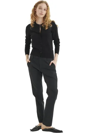 INWEAR Spodnie, Kobieta, Czarny, S, Wełna, Spodnie Kinsa