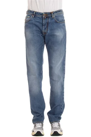 Jacob Cohen Jeansy, Mężczyzna, Niebieski, W35, Denim, Limitowana Edycja Jeansyów Denim