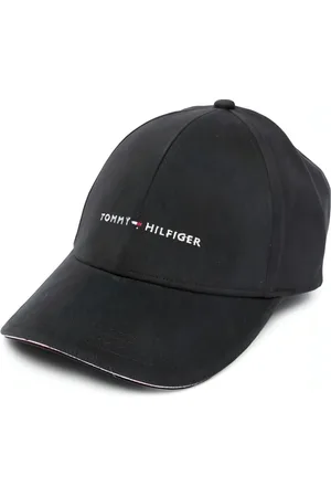 Tommy Hilfiger Akcesoria, Mężczyzna, Czarny, ONE SIZE, Bawełna, Czarna bawełniana czapka casualowa