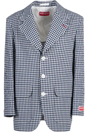 Kenzo Kurtki, Kobieta, Wielobarwność, S, Bawełna, Oversized Blazer
