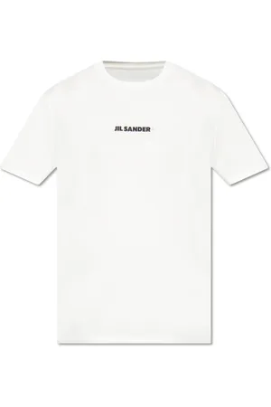 Jil Sander Koszulki, Mężczyzna, Beżowy, S, Bawełna, Logo Active T-Shirt