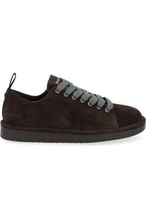Panchic Buty, Mężczyzna, Szary, 46 EU, Zamsz, Szare sznurowane buty zamszowe