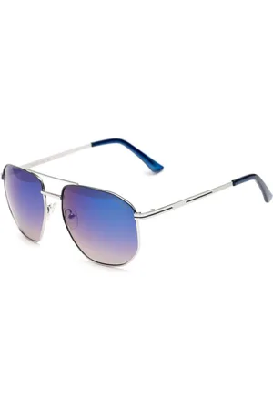 Guess Akcesoria, Mężczyzna, Szary, ONE SIZE, Stylowe metalowe okulary przeciwsłoneczne z degradowanymi soczewkami