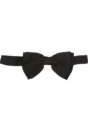 LARDINI Akcesoria, Mężczyzna, Czarny, ONE SIZE, Mucha z Satyny z Hakiem i Pętlami