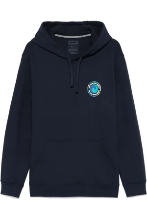 Patagonia Bluzy, Mężczyzna, Niebieski, M, Bawełna, Fitz Uprisal Logo Hoodie