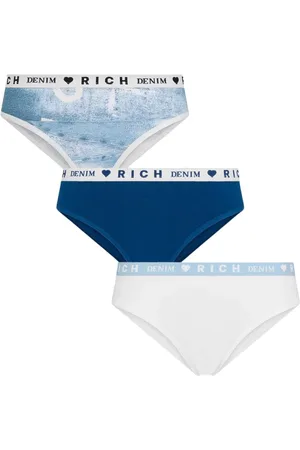John Richmond Bielizna, Kobieta, Wielobarwność, S, Denim, Tripack Slip