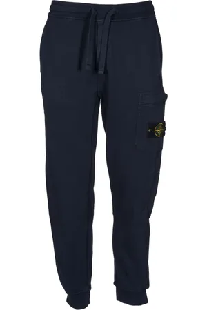 Stone Island Spodnie, Mężczyzna, Niebieski, S, Bawełna, Spodnie dresowe