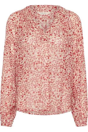Part Two Bluzki, Kobieta, Czerwony, 3XL, Mars Mini Flower Blouse