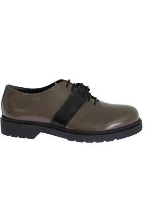 Jeffrey Campbell Buty, Kobieta, Szary, 36 EU, Skóra, Skórzane sznurowane oksfordki