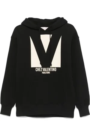 VALENTINO GARAVANI Bluzy, Kobieta, Czarny, S, Len, Bluza z kapturem Chez Valentino