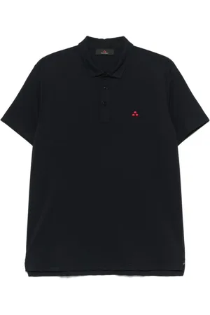 Peuterey Koszulki, Mężczyzna, Niebieski, 2XL, Niebieski Polo z Haftem Logo