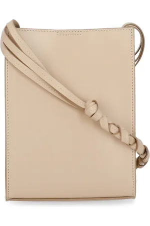 Jil Sander Torebki, Mężczyzna, Beżowy, ONE SIZE, Skóra, Skórzana torba na ramię