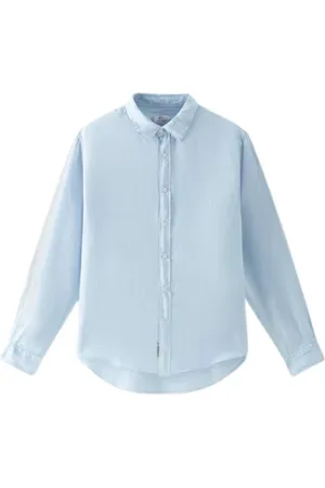 Woolrich Szorty, Mężczyzna, Niebieski, M, Len, Casualowe Krótkie Spodenki