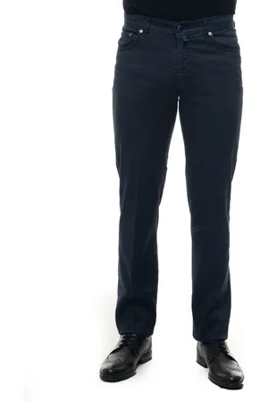 Kiton Spodnie, Mężczyzna, Niebieski, W33, Niebieskie spodnie Slim Fit z 5 kieszeniami
