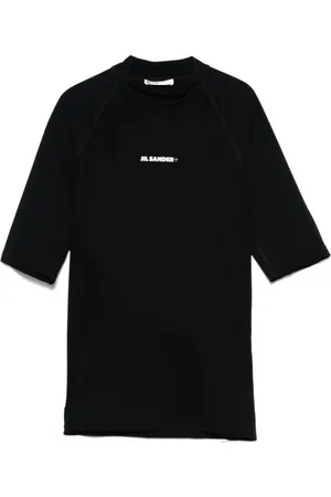 Jil Sander Koszulki, Mężczyzna, Czarny, XL, Dopasowana koszulka z golfem